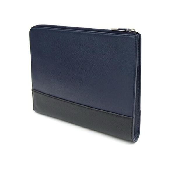 Dior Homme Men’s Leather Portfolio Document Holder Black/Navy – Made in Italy - Picture 7 of 8